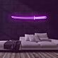 Samuraischwert LED-Neonschild für Gaming Raum