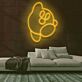 Videospielfigur mit rundem Körper LED-Neonschild Gaming Kinderzimmer