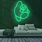 Videospielfigur mit rundem Körper LED-Neonschild Gaming Kinderzimmer