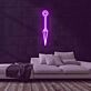 Kunai als LED-Neonschild