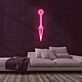 Kunai als LED-Neonschild