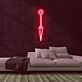 Kunai als LED-Neonschild