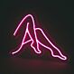 Beine einer Frau LED-Neonschild für Bar Club