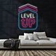 LEVEL UP LED-Neonschild Gaming Wohnzimmer