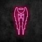 Engelsflügel mit Heiligenschein LED-Neonschild Wohnzimmer Bar