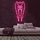 Engelsflügel mit Heiligenschein LED-Neonschild Wohnzimmer Bar