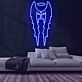 Engelsflügel mit Heiligenschein LED-Neonschild Wohnzimmer Bar