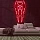 Engelsflügel mit Heiligenschein LED-Neonschild Wohnzimmer Bar