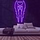 Engelsflügel mit Heiligenschein LED-Neonschild Wohnzimmer Bar