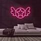 Stern mit Flügeln LED-Neonschild Wohnzimmer Kinderzimmer