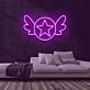 Stern mit Flügeln LED-Neonschild Wohnzimmer Kinderzimmer
