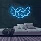 Stern mit Flügeln LED-Neonschild Wohnzimmer Kinderzimmer