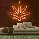 Cannabisblatt LED-Neonschild für Bar Club