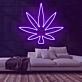 Cannabisblatt LED-Neonschild für Bar Club
