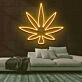 Cannabisblatt LED-Neonschild für Bar Club