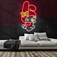 Hasenfigur mit Schleife LED-Neonschild für Kinderzimmer