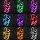 Hasenfigur mit Schleife LED-Neonschild für Kinderzimmer