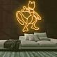 Pokémon Mewtu Figur LED-Neonschild für Gamingzimmer