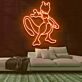 Pokémon Mewtu Figur LED-Neonschild für Gamingzimmer