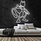 Pokémon Mewtu Figur LED-Neonschild für Gamingzimmer