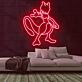 Pokémon Mewtu Figur LED-Neonschild für Gamingzimmer