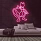 Pokémon Mewtu Figur LED-Neonschild für Gamingzimmer