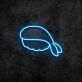 Garnelen-Nigiri als LED-Neonschild