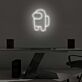 Spielfigur mit Rucksack LED-Neonschild Gamingzimmer Büro