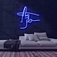 Finger auf den Lippen Geste LED-Neonschild für Bar Club