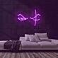 Abstraktes Augenmotiv LED-Neonschild Wohnzimmer Bar