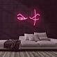 Abstraktes Augenmotiv LED-Neonschild Wohnzimmer Bar