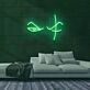 Abstraktes Augenmotiv LED-Neonschild Wohnzimmer Bar