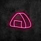 Onigiri LED-Neonschild für Restaurant und Küche