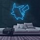 Pikachu Silhouette LED-Neonschild für Gamingzimmer und Kinderzimmer