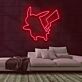 Pikachu Silhouette LED-Neonschild für Gamingzimmer und Kinderzimmer