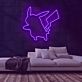Pikachu Silhouette LED-Neonschild für Gamingzimmer und Kinderzimmer