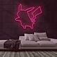 Pikachu Silhouette LED-Neonschild für Gamingzimmer und Kinderzimmer