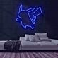Pikachu Silhouette LED-Neonschild für Gamingzimmer und Kinderzimmer