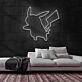 Pikachu Silhouette LED-Neonschild für Gamingzimmer und Kinderzimmer