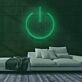 Ein-Aus-Symbol als LED-Neonschild