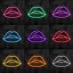 Lippenkontur LED-Neonschild Bar Wohnzimmer