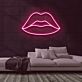 Lippenkontur LED-Neonschild Bar Wohnzimmer