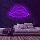 Lippenkontur LED-Neonschild Bar Wohnzimmer