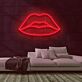 Lippenkontur LED-Neonschild Bar Wohnzimmer