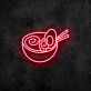 Schüssel Ramen mit Ei und Narutomaki LED-Neonschild für Restaurant Küche