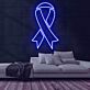 Schleifenband Symbol LED-Neonschild für Gesundheit