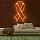 Schleifenband Symbol LED-Neonschild für Gesundheit