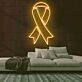 Schleifenband Symbol LED-Neonschild für Gesundheit