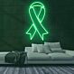 Schleifenband Symbol LED-Neonschild für Gesundheit