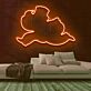 fliegender Engel LED-Neonschild Wohnzimmer Bar
